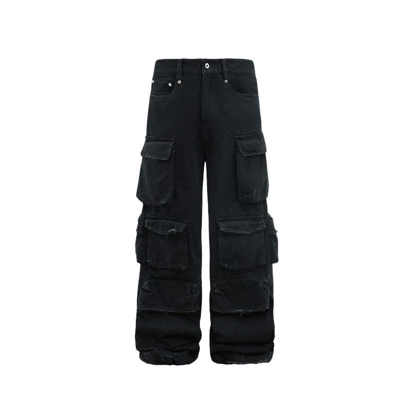 DISTRESSED CARGO PANTS