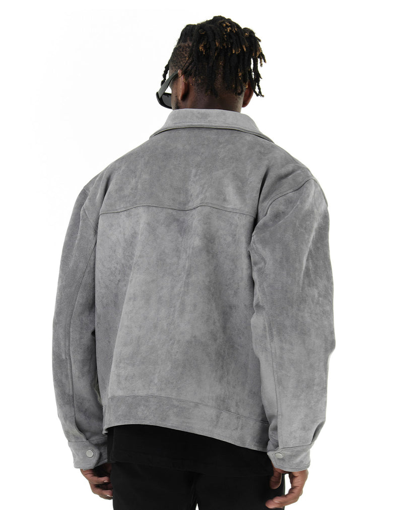 SUEDE CARGO JACKET