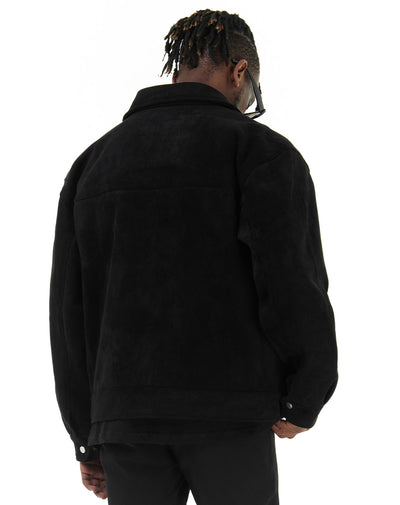 SUEDE CARGO JACKET