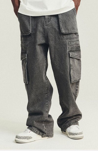 CARGO DENIM PANTS