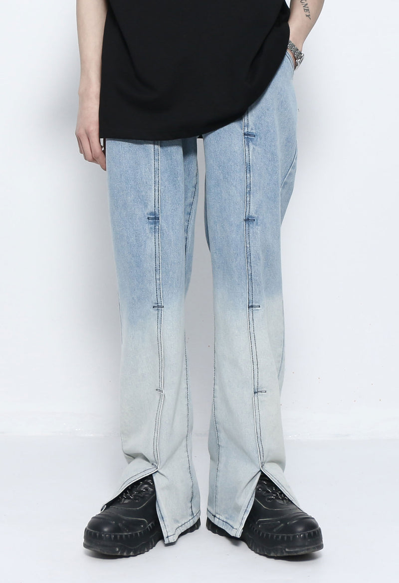 TWO-TONE WASHED JEANS