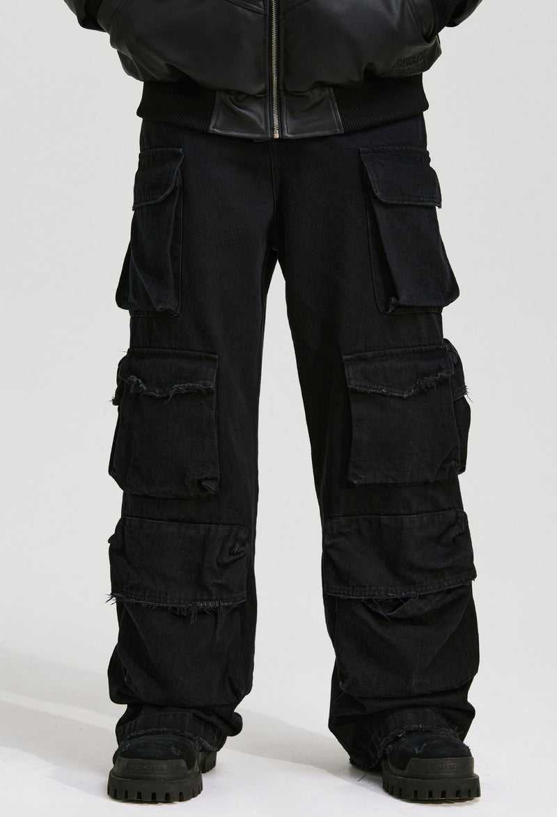 DISTRESSED CARGO PANTS