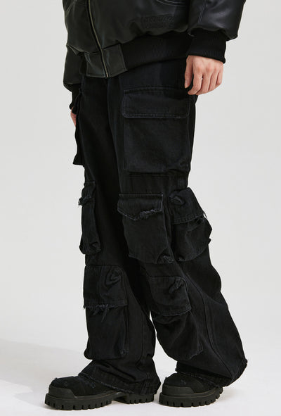 DISTRESSED CARGO PANTS