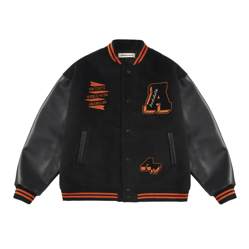 BLACK VARSITY JACKET