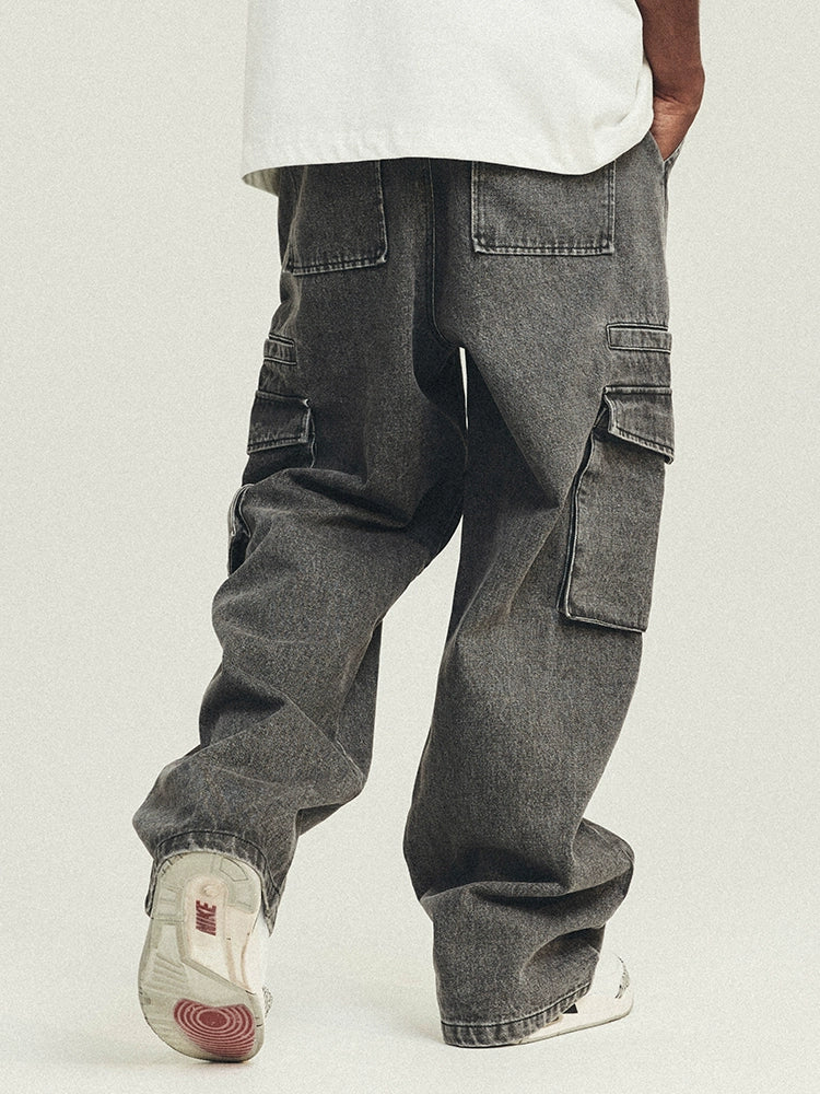 CARGO DENIM PANTS